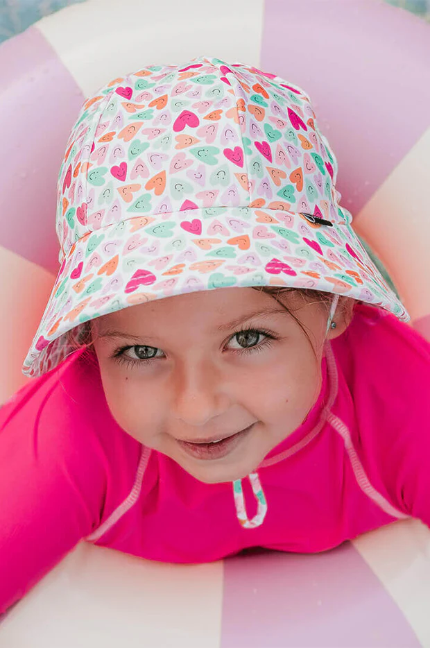 Girls Sweetheart Ponytail Bucket Sunhat - Image 4