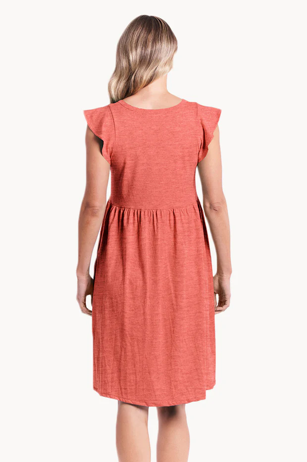 Plain Frill Dress - Image 2