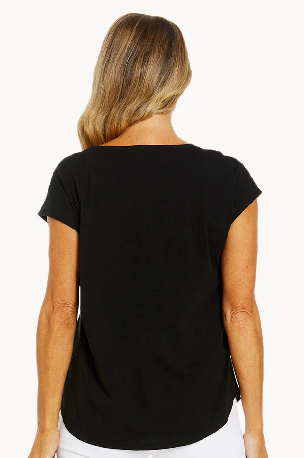 Plain Summer V Neck Tee - Image 2