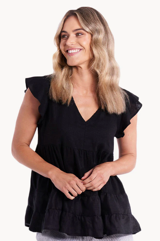 Plain Tiered Leila Top