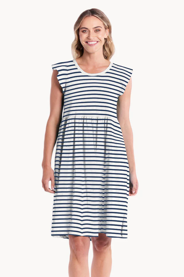 Stripe Frill Dress