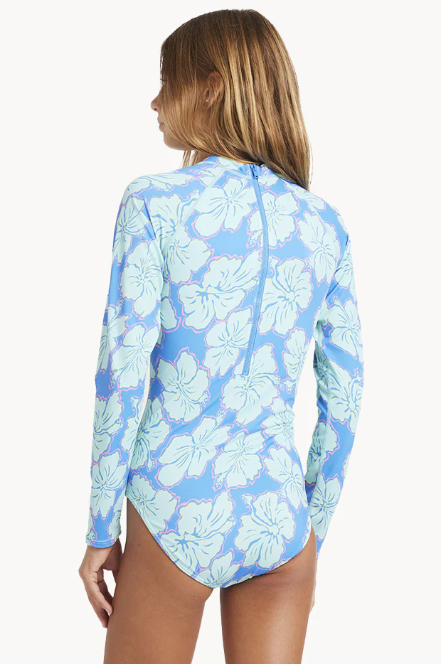Girls Happy Hibiscus Sunsuit - Image 2