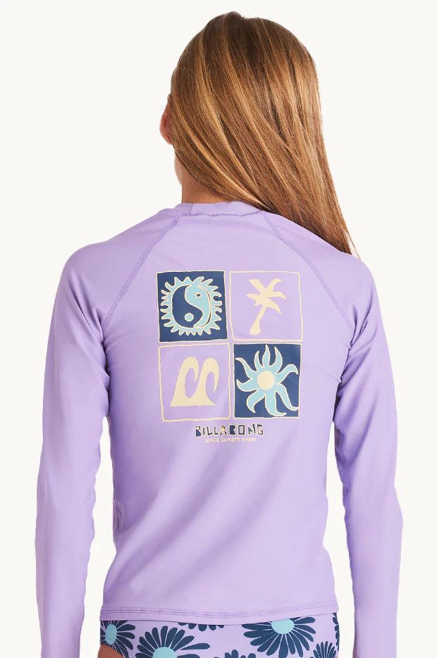 Girls Heat Wave Long Sleeve Suntop - Image 2