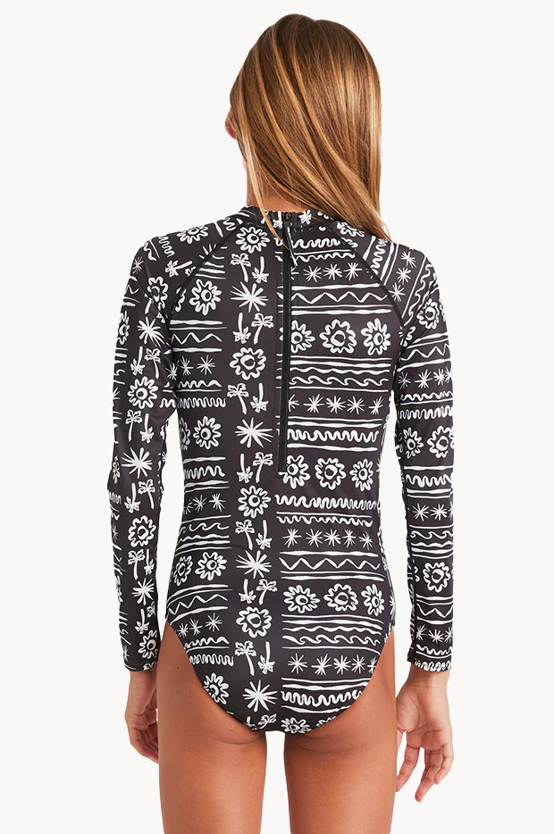 Girls Lost On You Long Sleeve Sunsuit - Image 2
