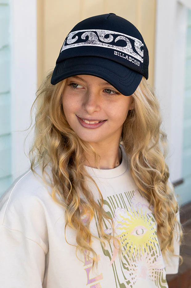 Girls Wave Fade Trucker Cap