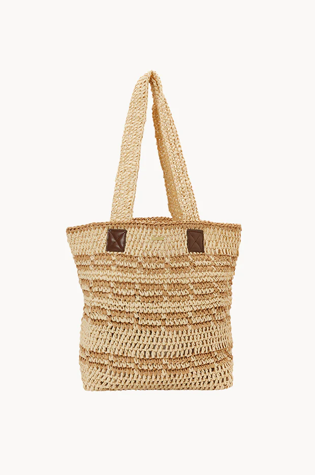 Live In The Sand Straw Tote Bag