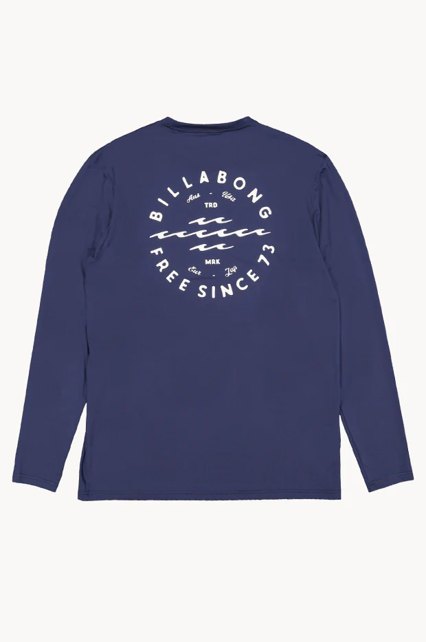 Mens Big Wave Daz Lf Long Sleeve Suntop - Image 3