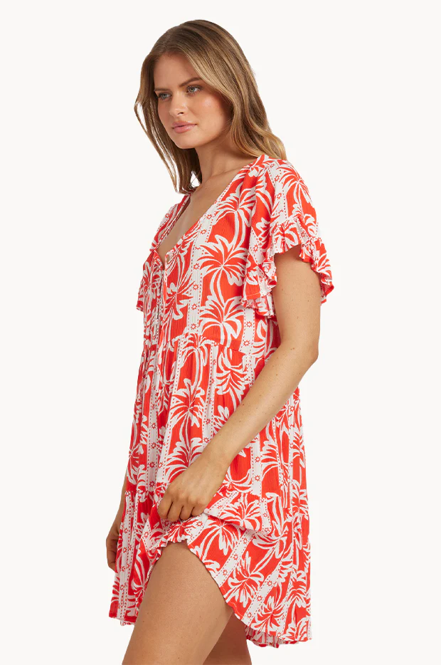 Row Of Palms Tiered Dress - Image 3