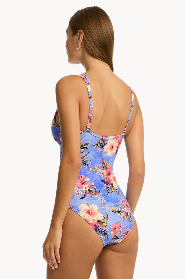 Blue Hawaii Spliced One Piece - Image 3
