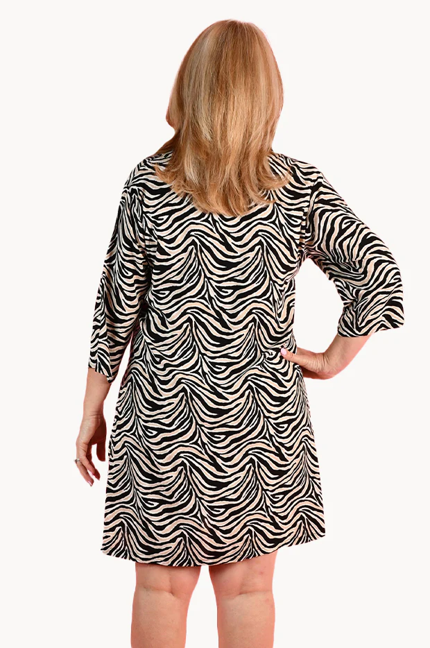 Midnight Safari V Neck Vicky Dress - Image 2