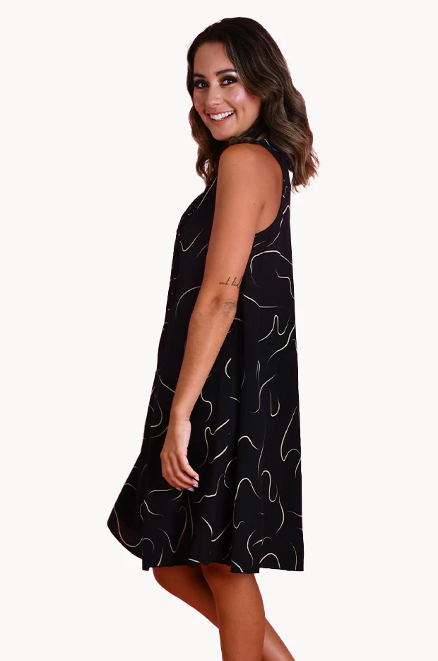 Swirl Lombok Pleat Dress - Image 3