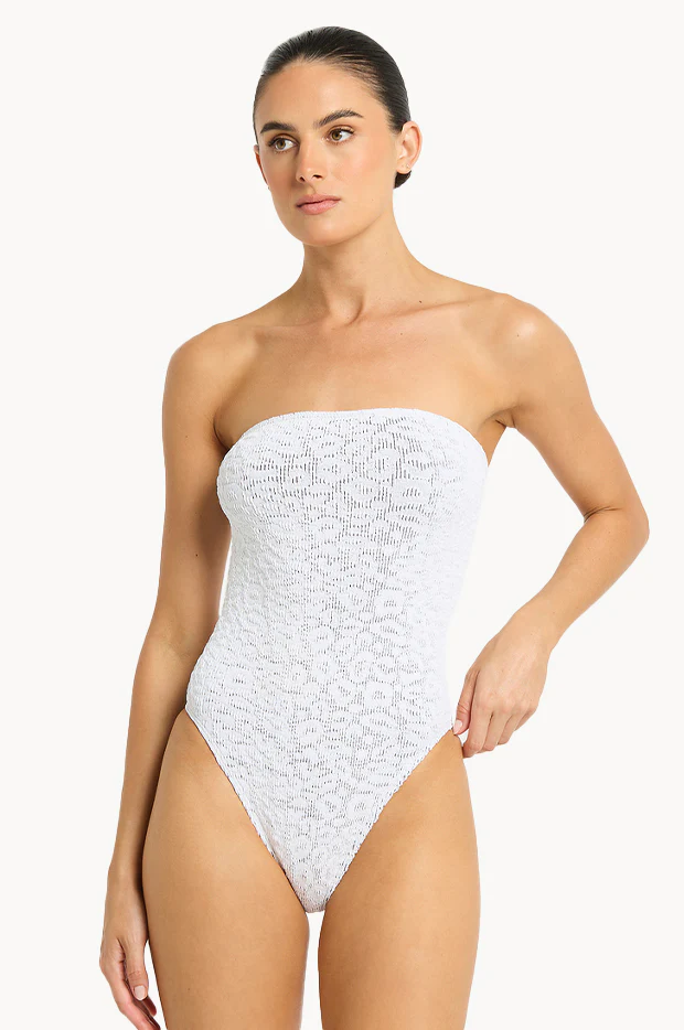Leopard Fane Bandeau One Piece - Image 2