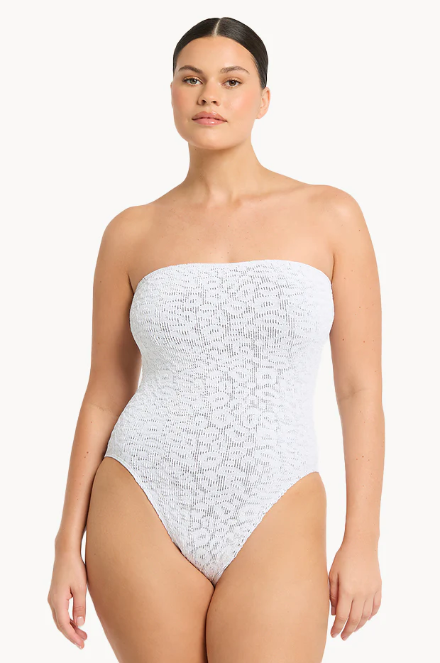 Leopard Fane Bandeau One Piece - Image 5