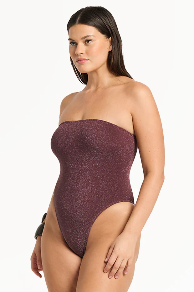 Lurex Fane Bandeau One Piece - Image 3