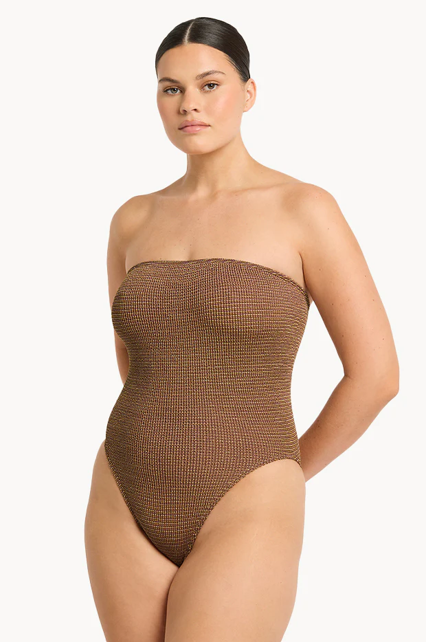 Lurex Fane Bandeau One Piece - Image 3
