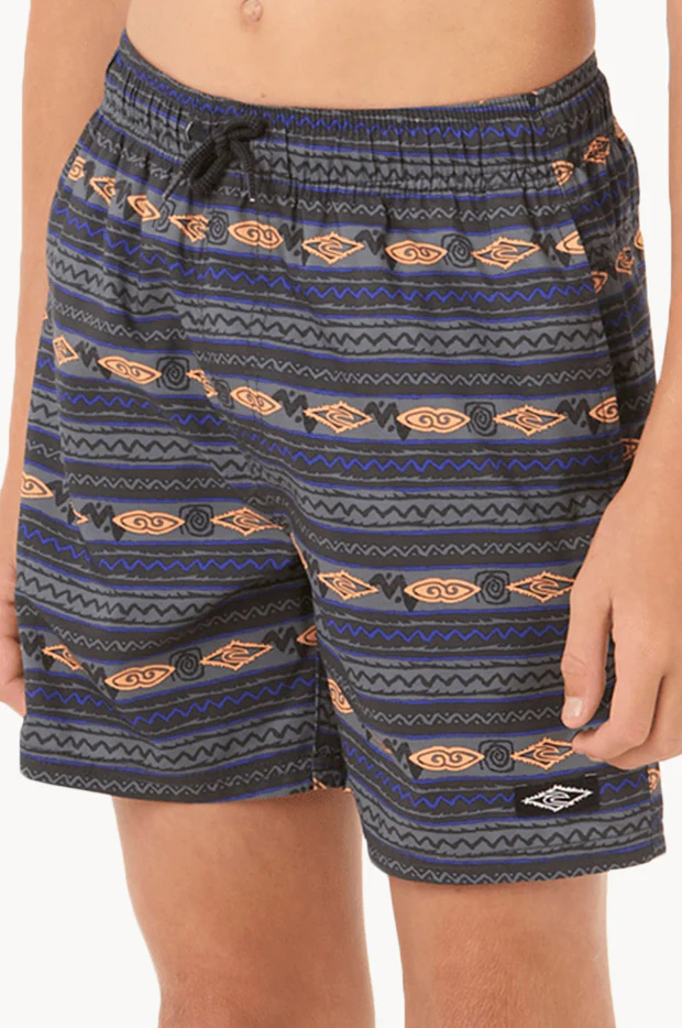 Boys Raw Energy Stripe Volley Boardshort - Image 2