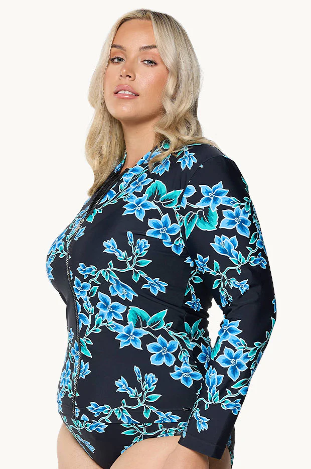 Bahamas Blue Long Sleeve Suntop - Image 3