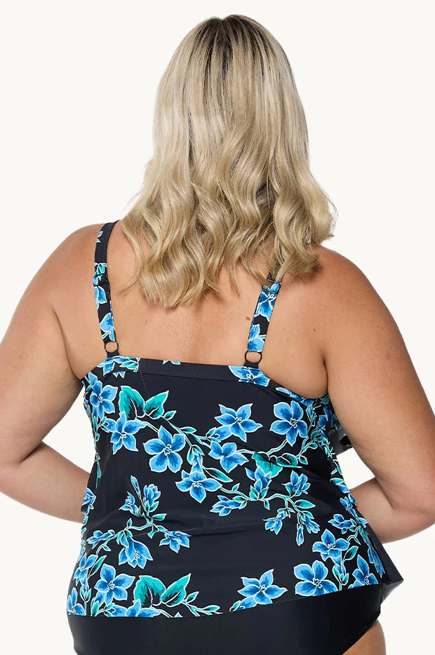 Bahamas Blue Tiered Frill Tankini Separate - Image 2