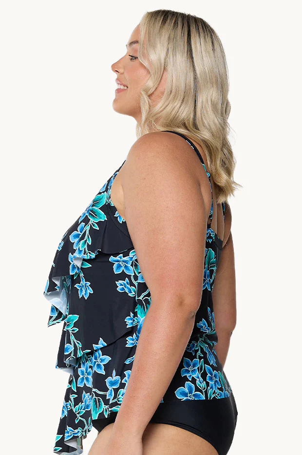 Bahamas Blue Tiered Frill Tankini Separate - Image 3