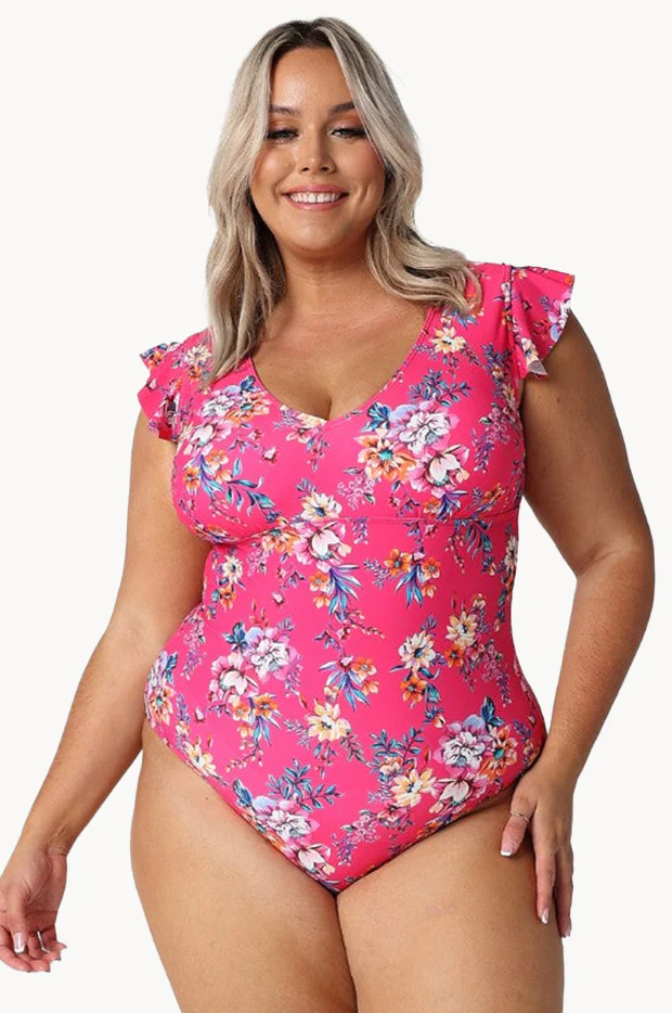Castaway Frill V Neck One Piece - Image 2