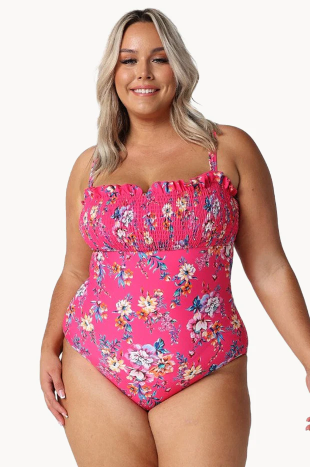 Castaway Shirred Bandeau One Piece - Image 2