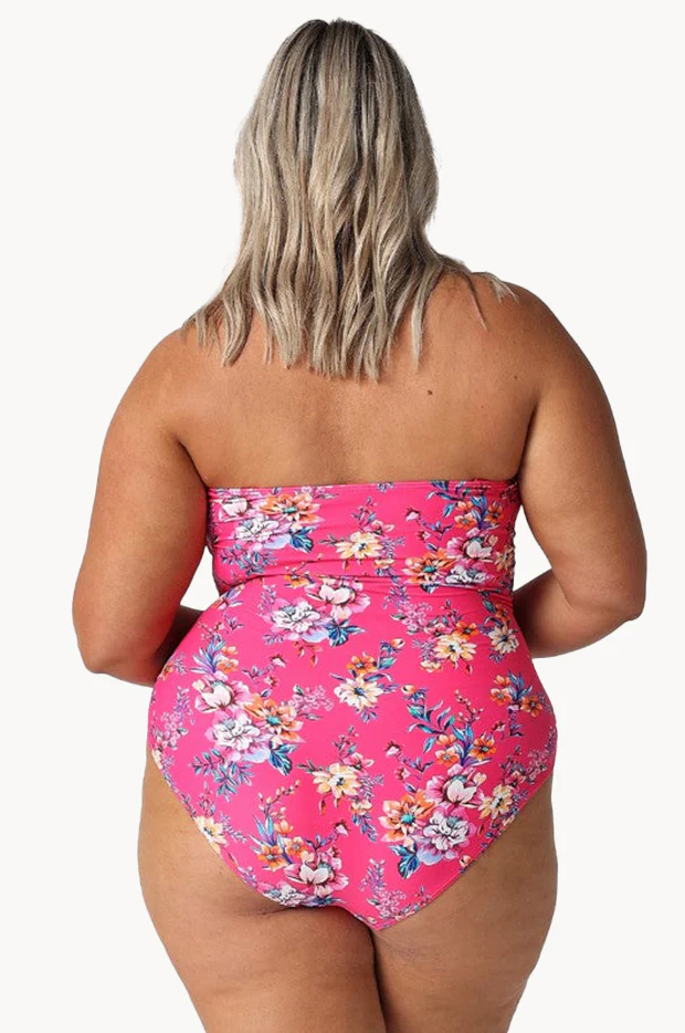 Castaway Shirred Bandeau One Piece - Image 4