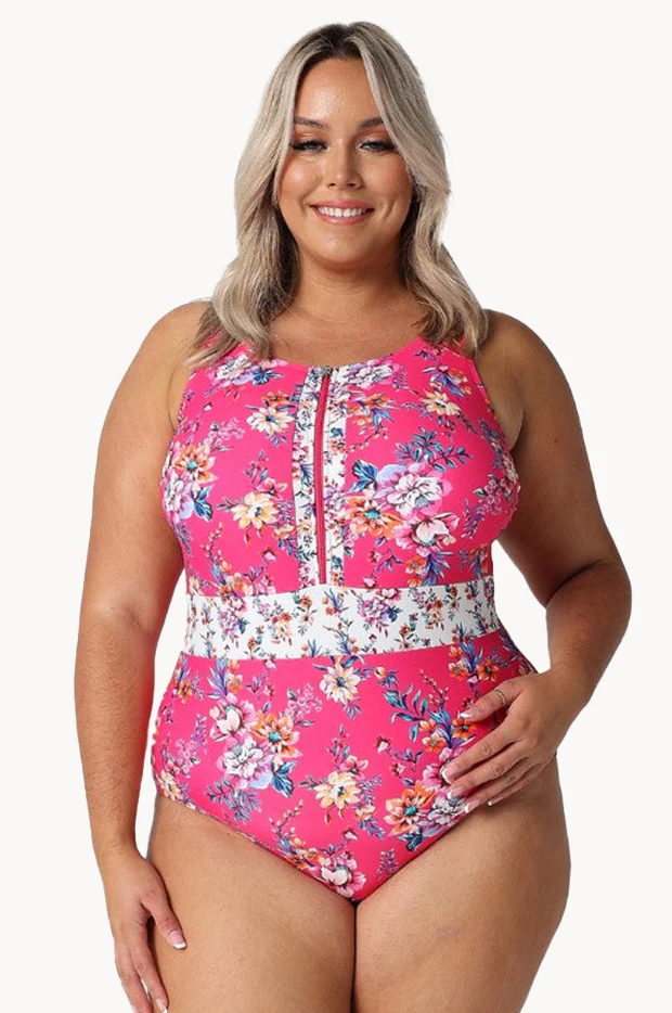 Castaway Zip High Neck One Piece - Image 2