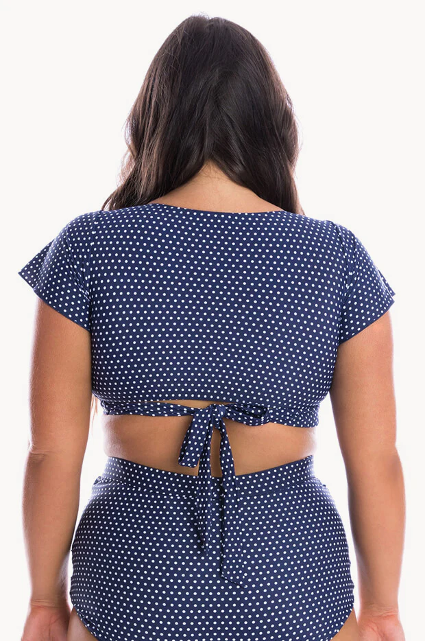 Dots Moulded Frill Wrap Bra - Image 2