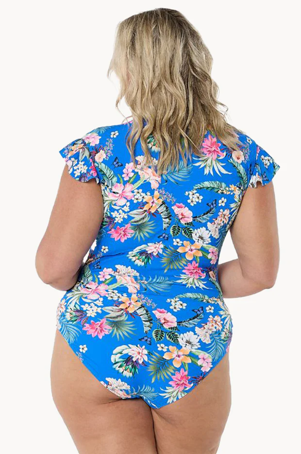 Florida Frill Sleeve Sunsuit - Image 2
