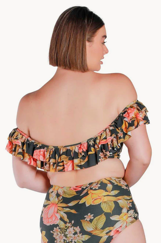Frenchy Black Double Frill Bra - Image 2