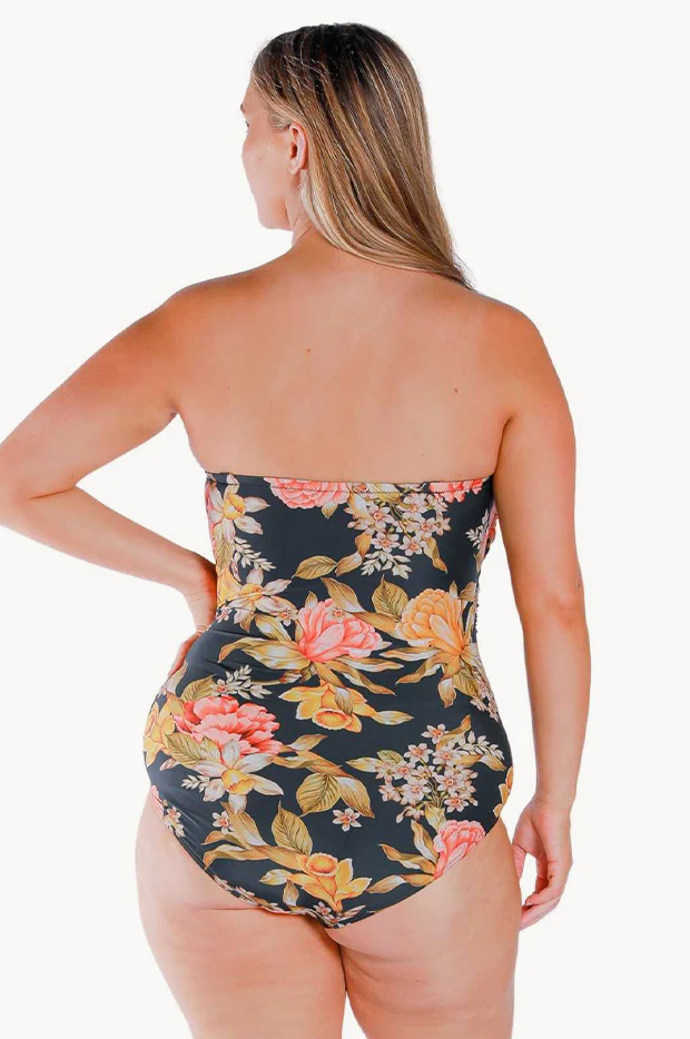Frenchy Black Twist Bandeau One Piece - Image 2