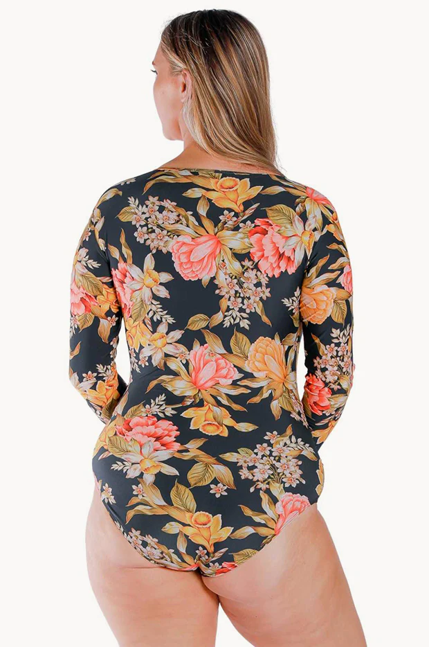 Frenchy Black Zip Sunsuit - Image 2