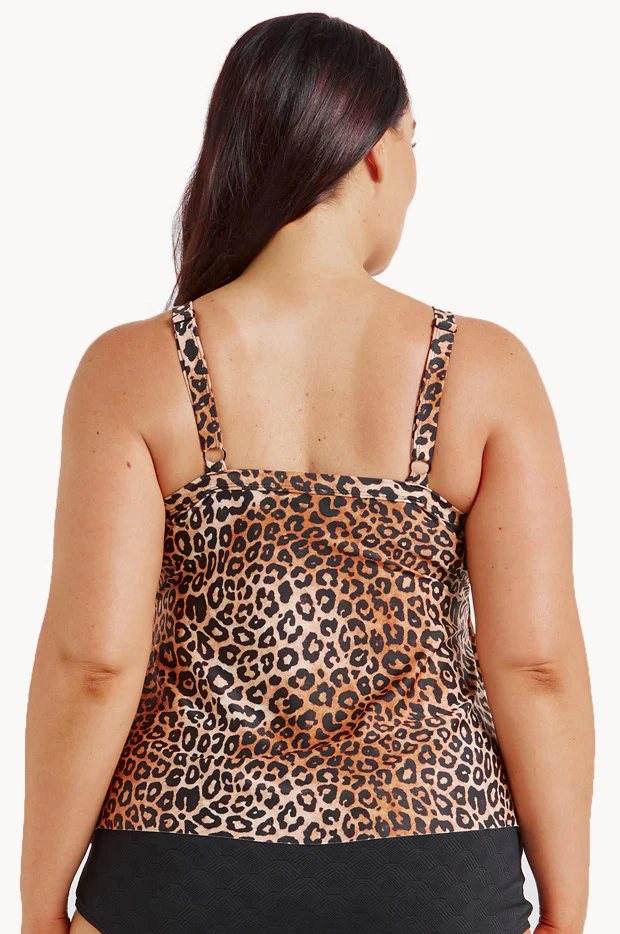 Leopard Tiered Frill Tankini Separate - Image 2