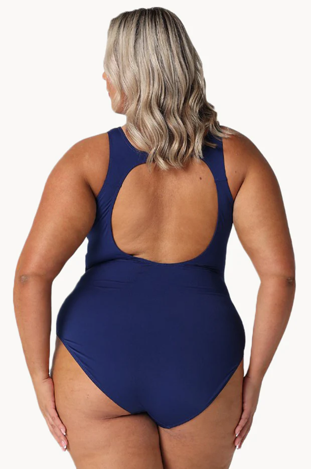 Luxe Sport Zip High Neck One Piece - Image 2