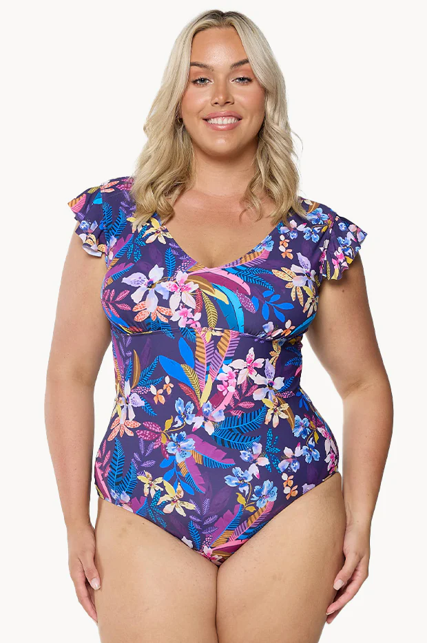 Majorca Frill V Neck One Piece - Image 2