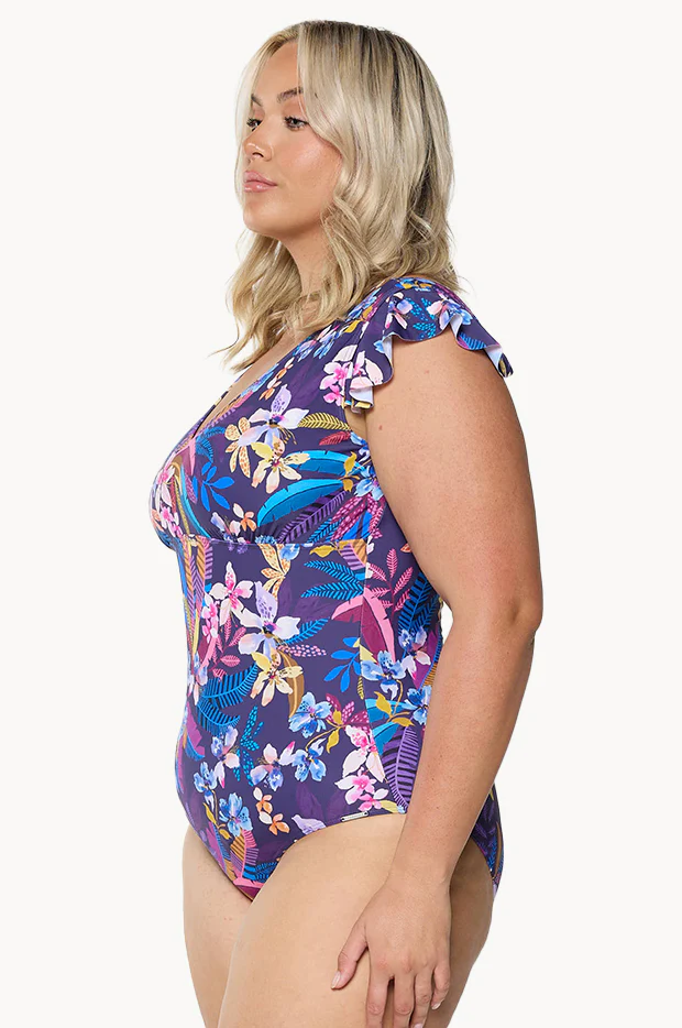 Majorca Frill V Neck One Piece - Image 4
