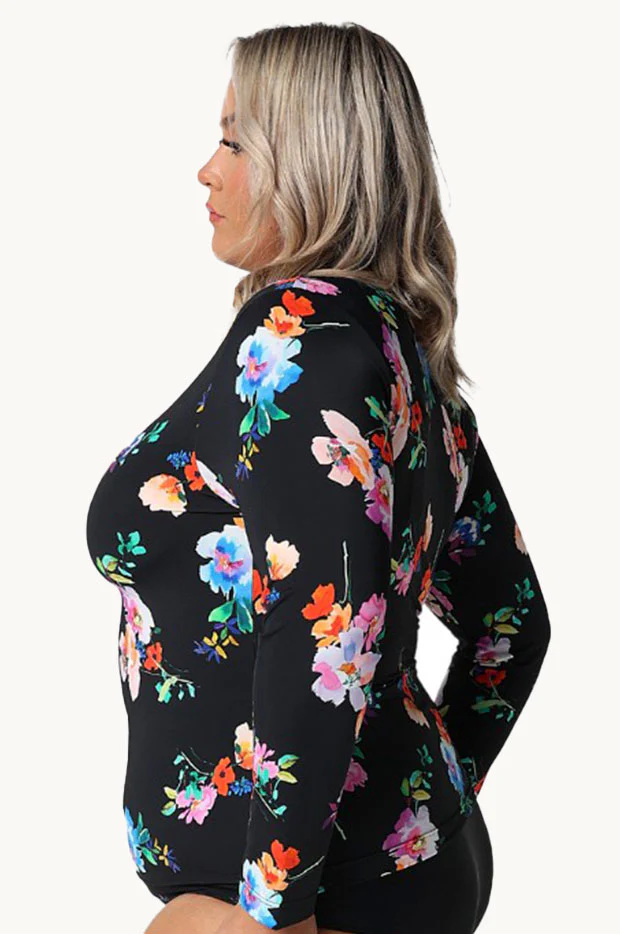 Malibu Long Sleeve Zip Suntop - Image 2