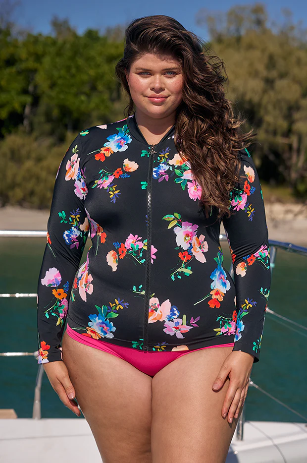 Malibu Long Sleeve Zip Suntop - Image 4