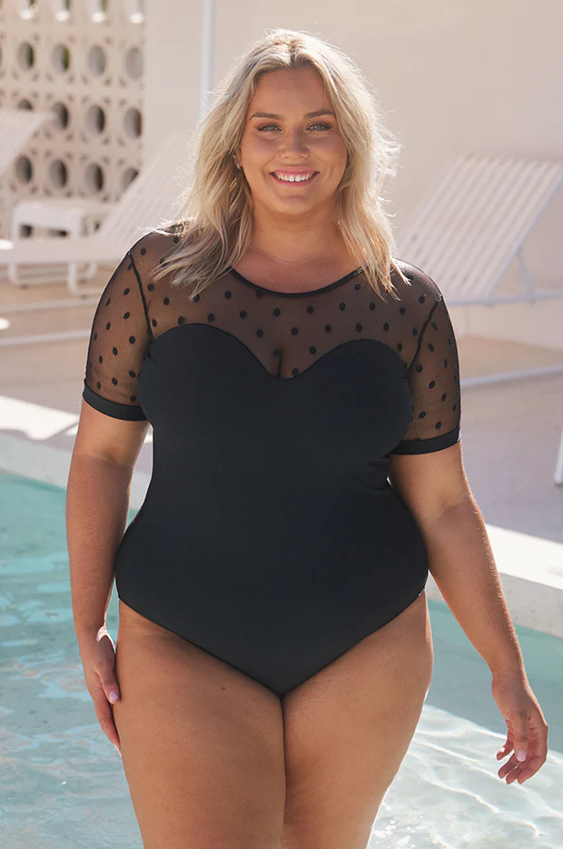 Mesh Polka Dot Sunsuit - Image 4
