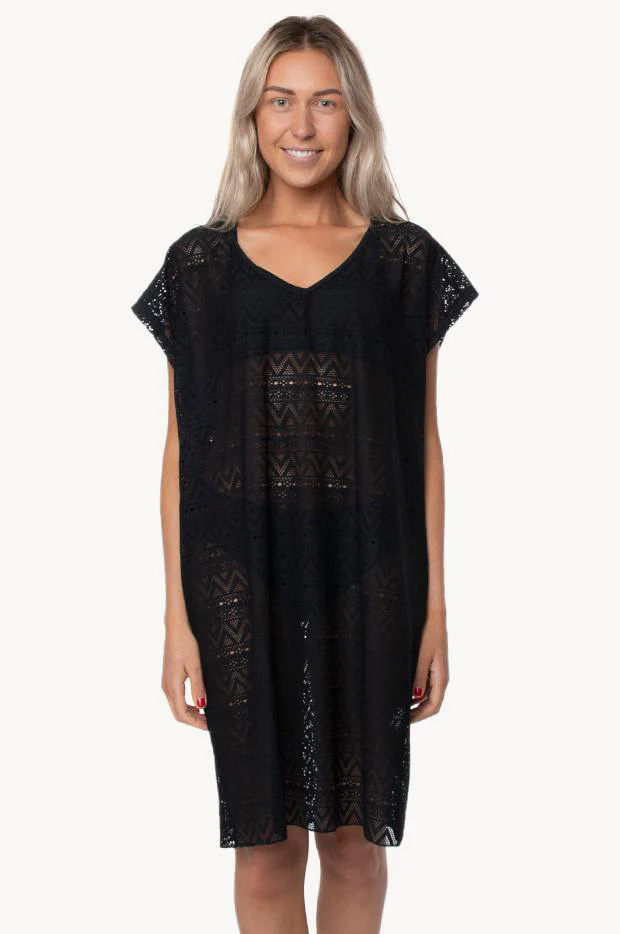 Mesh V Neck Kaftan - Image 3