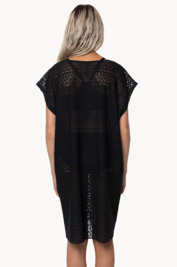 Mesh V Neck Kaftan - Image 4