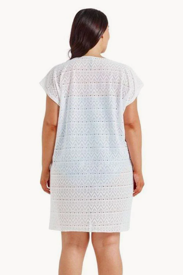 Mesh V Neck Kaftan - Image 2