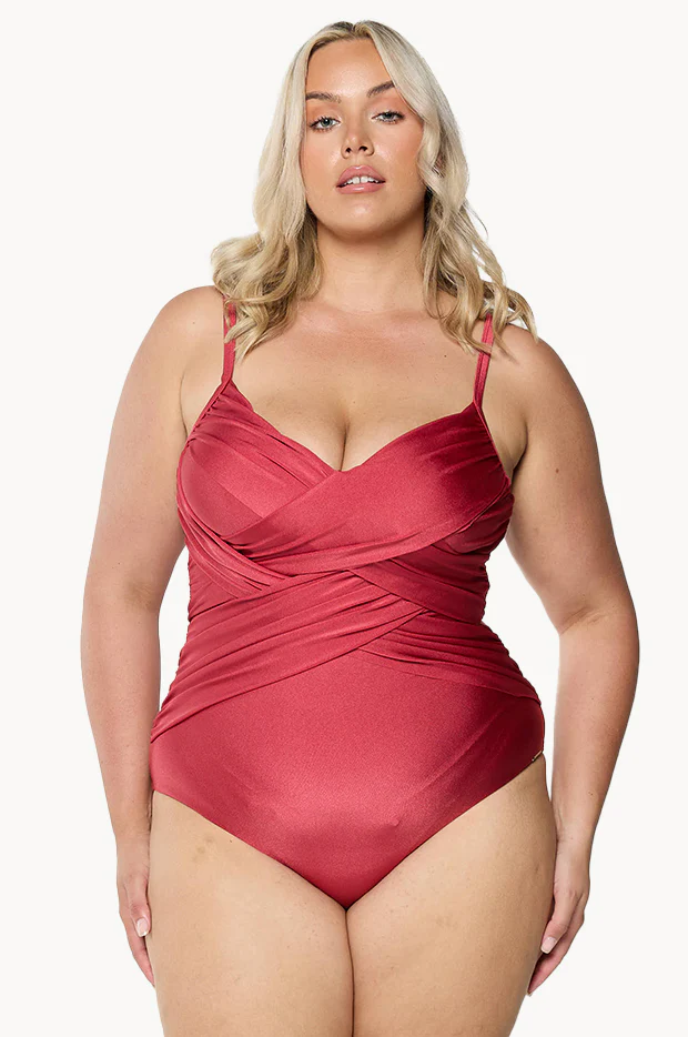 Metallic Criss Cross One Piece - Image 2
