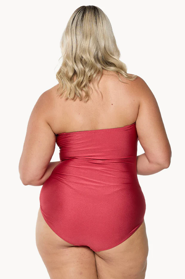 Metallic Twist Bandeau One Piece - Image 3