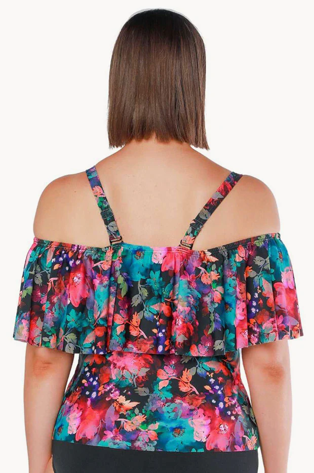 Midnight Garden Off The Shoulder Tankini Separate - Image 4