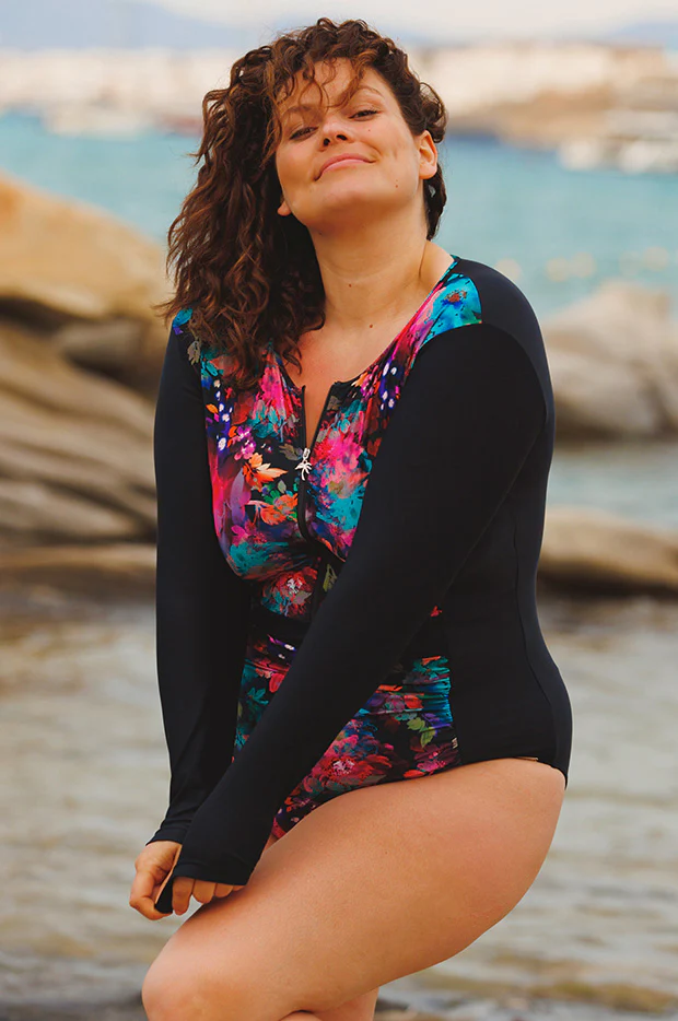 Midnight Garden Zip Sunsuit - Image 3
