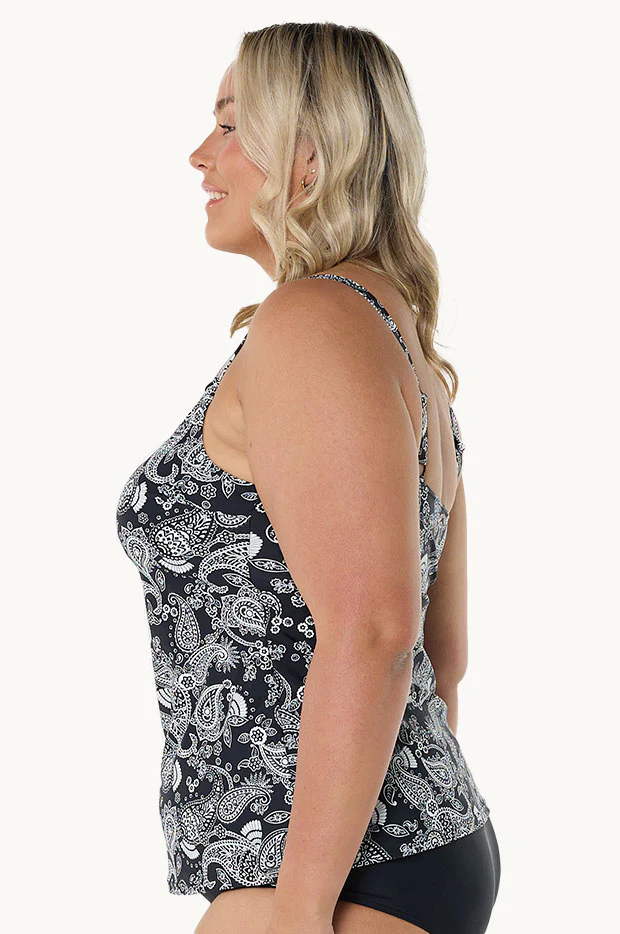 Mono Paisley Tank Tankini Separate - Image 3