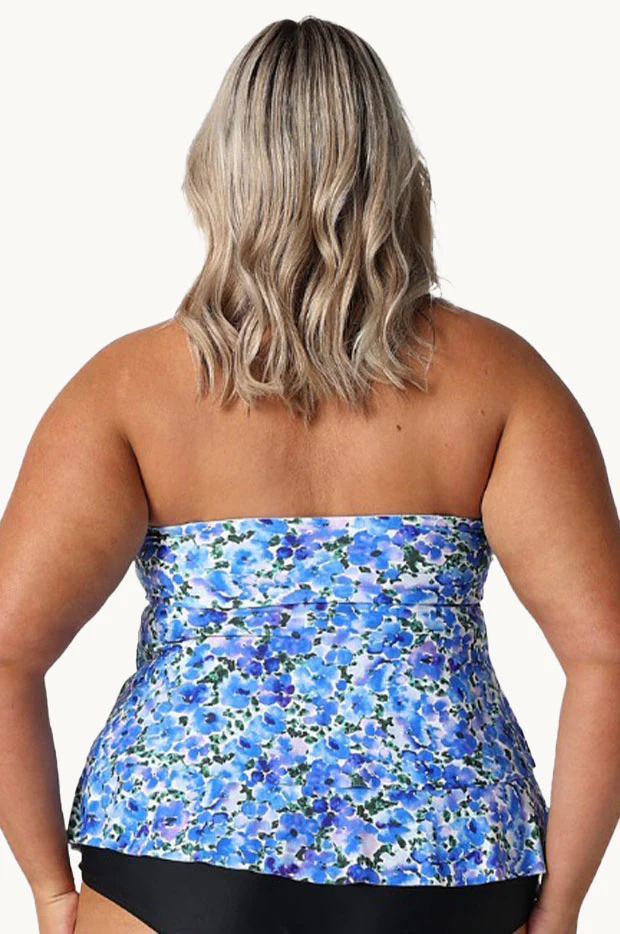 Pansy Tiered Bandeau Tankini Separate - Image 2