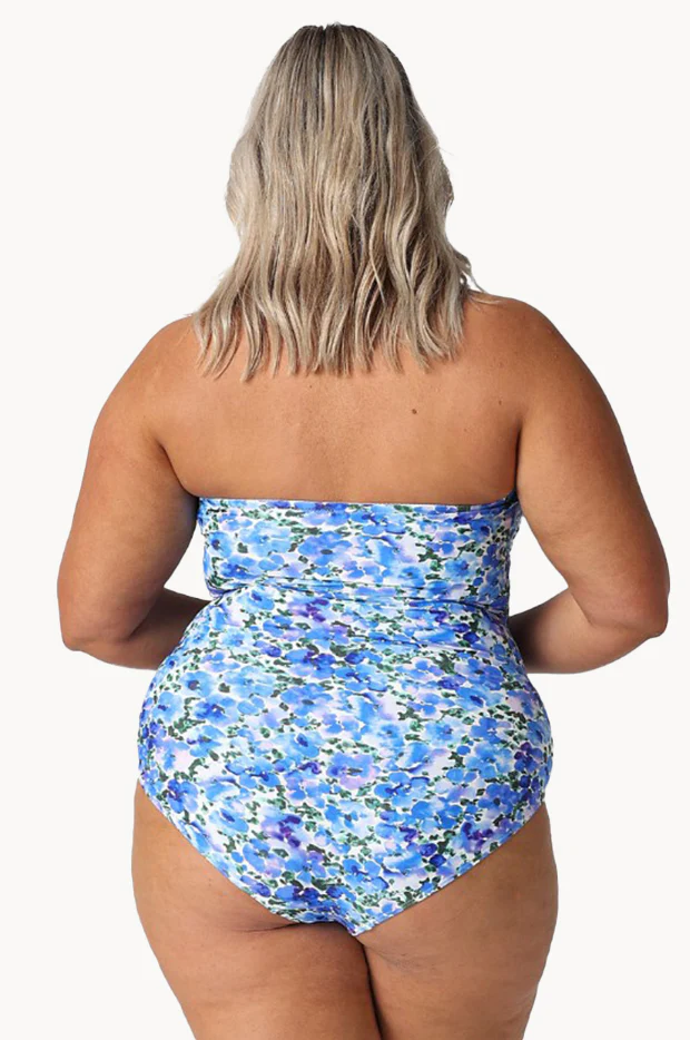 Pansy Twist Front Bandeau One Piece - Image 2