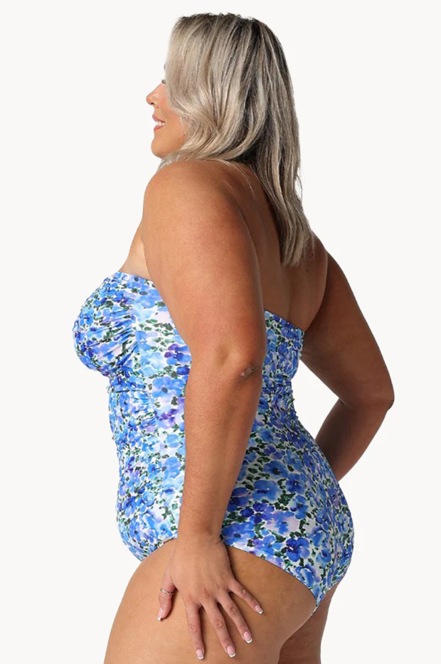 Pansy Twist Front Bandeau One Piece - Image 3